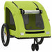 Remorcă de bicicletă animale companie, verde textil oxford/fier - WALTI WALTI