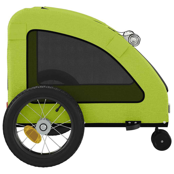 Remorcă de bicicletă animale companie, verde textil oxford/fier - WALTI WALTI
