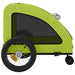Remorcă de bicicletă animale companie, verde textil oxford/fier - WALTI WALTI