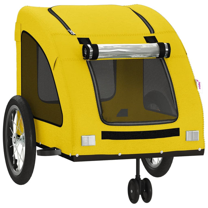 Remorcă de bicicletă animale companie galben textil oxford/fier - WALTI WALTI