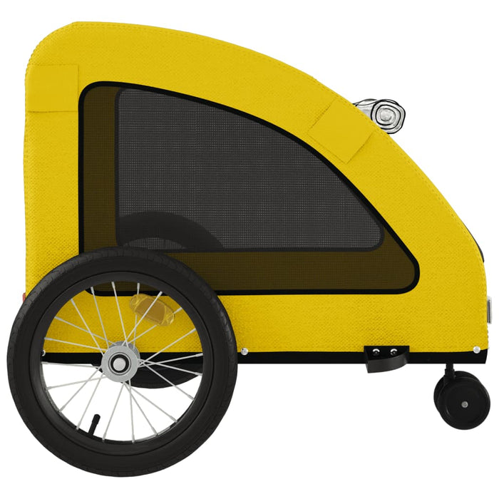 Remorcă de bicicletă animale companie galben textil oxford/fier - WALTI WALTI