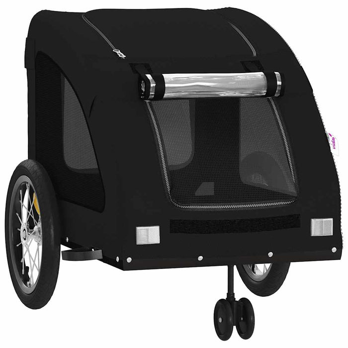 Remorcă bicicletă animale companie, negru, textil oxford/fier - WALTI WALTI