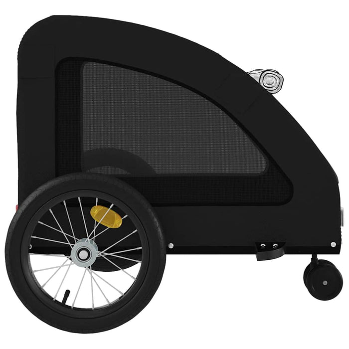 Remorcă bicicletă animale companie, negru, textil oxford/fier - WALTI WALTI