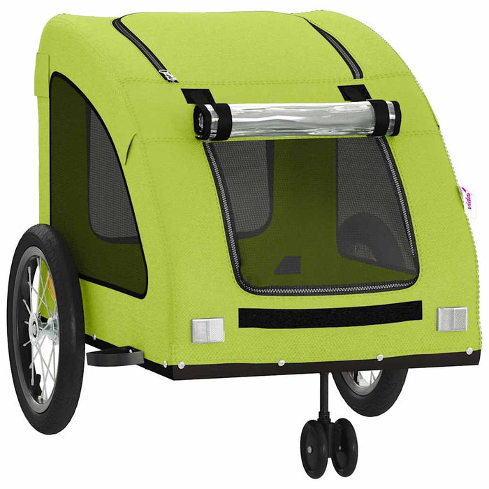 Remorcă de bicicletă animale companie, verde textil oxford/fier - WALTI WALTI