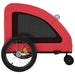Remorcă de bicicletă animale companie, roșu, textil oxford/fier - WALTI WALTI