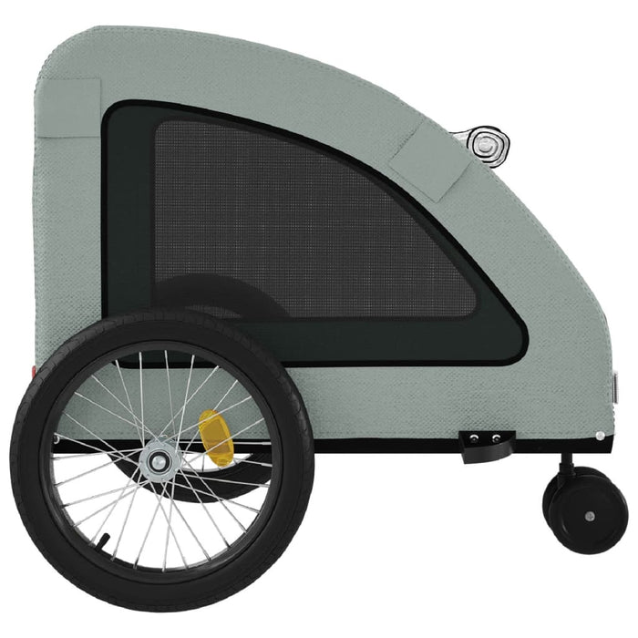 Remorcă de bicicletă animale companie, gri, textil oxford/fier - WALTI WALTI