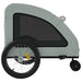 Remorcă de bicicletă animale companie, gri, textil oxford/fier - WALTI WALTI