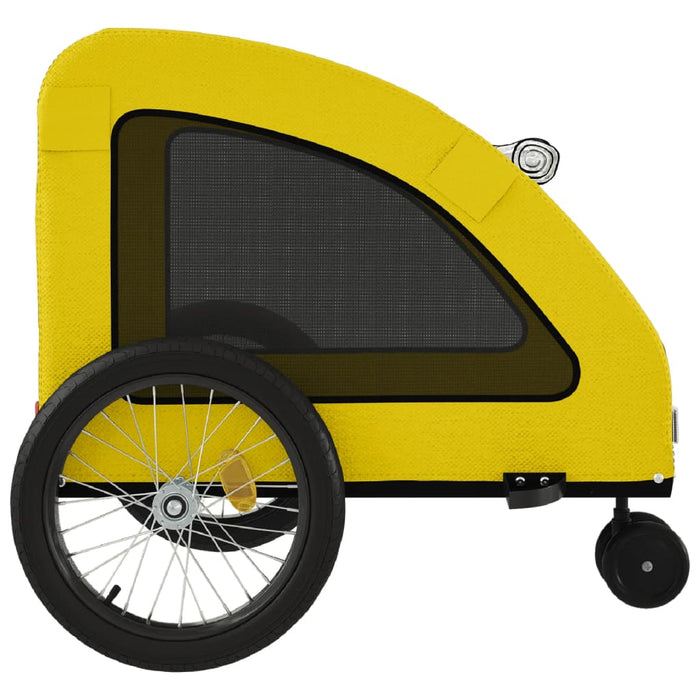Remorcă de bicicletă animale companie galben textil oxford/fier - WALTI WALTI