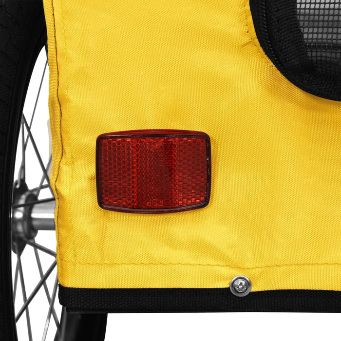 Remorcă de bicicletă animale companie galben textil oxford/fier - WALTI WALTI