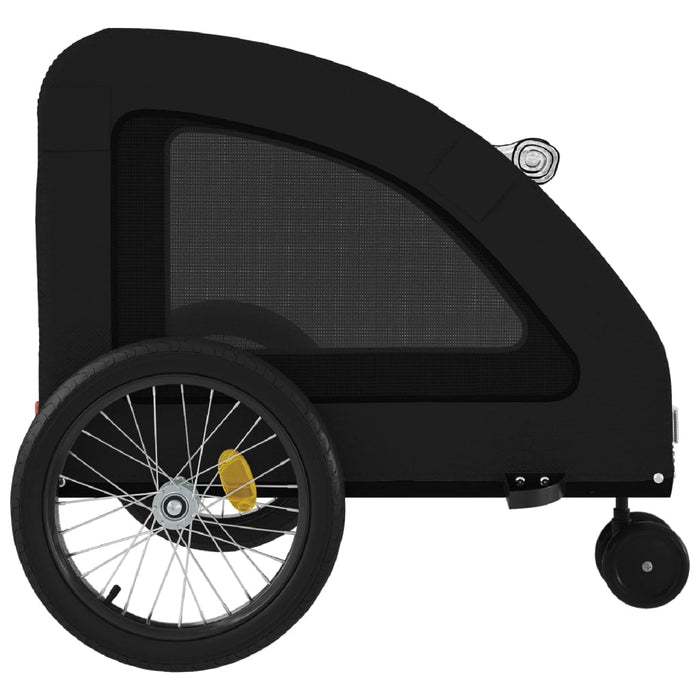 Remorcă bicicletă animale companie, negru, textil oxford/fier - WALTI WALTI