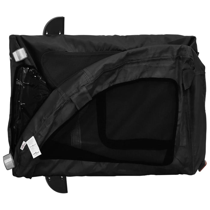 Remorcă bicicletă animale companie, negru, textil oxford/fier - WALTI WALTI