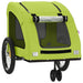 Remorcă de bicicletă animale companie, verde textil oxford/fier - WALTI WALTI