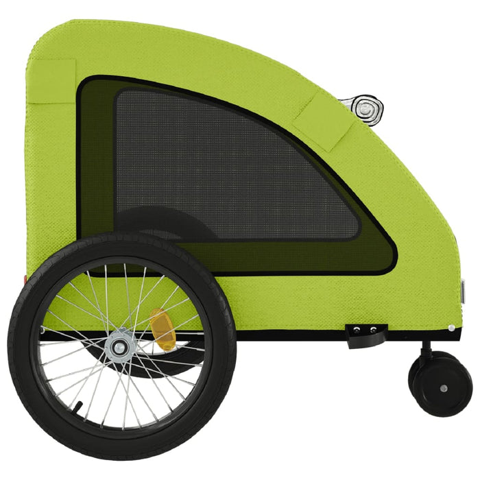 Remorcă de bicicletă animale companie, verde textil oxford/fier - WALTI WALTI