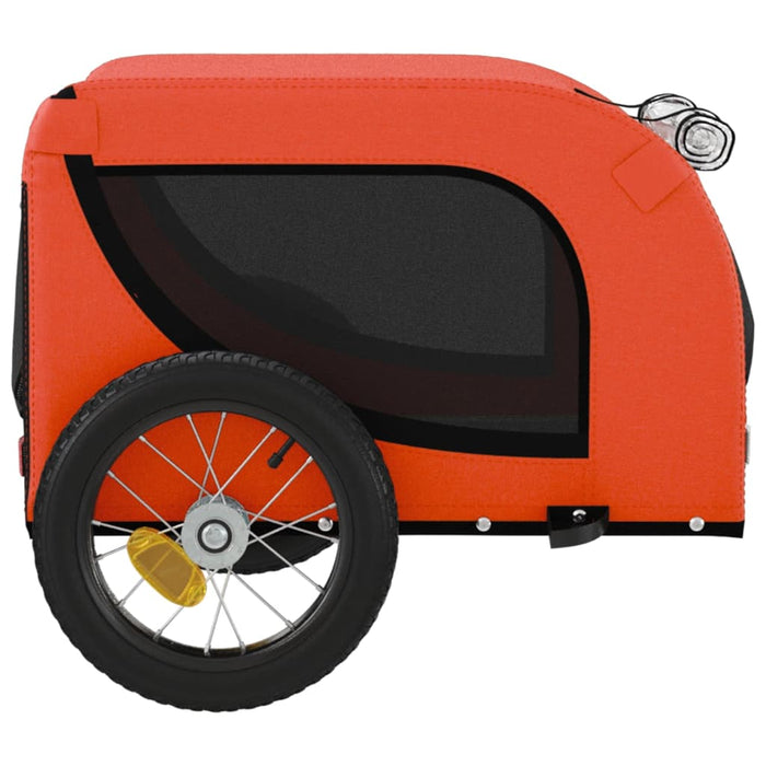 Remorcă bicicletă animale companie portocaliu/negru oxford/fier - WALTI WALTI
