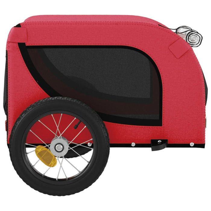 Remorcă bicicletă animale companie, roșu/negru, oxford/fier - WALTI WALTI