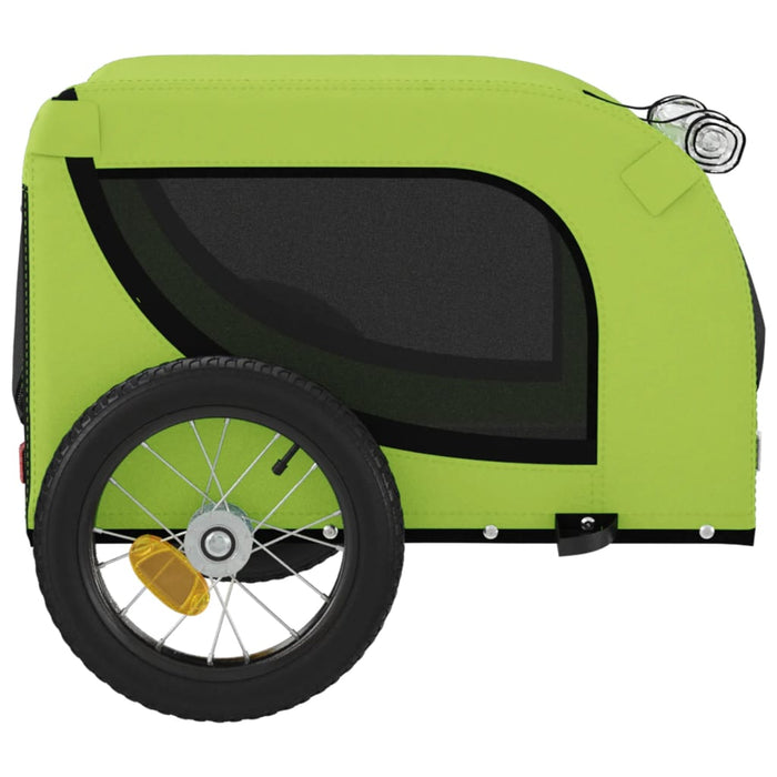 Remorcă bicicletă animale companie, verde/negru, oxford/fier - WALTI WALTI