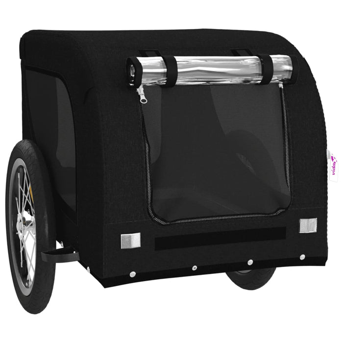 Remorcă bicicletă animale companie, negru, textil oxford/fier - WALTI WALTI