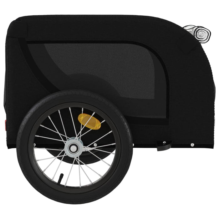 Remorcă bicicletă animale companie, negru, textil oxford/fier - WALTI WALTI