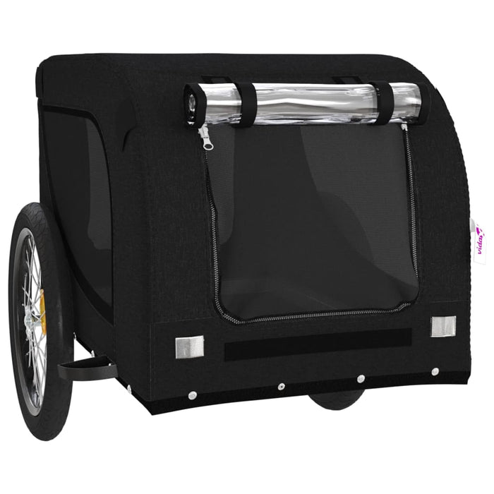 Remorcă bicicletă animale companie, negru, textil oxford/fier - WALTI WALTI