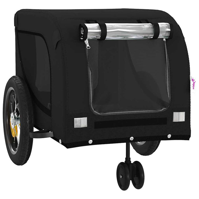 Remorcă bicicletă animale companie, negru, textil oxford/fier - WALTI WALTI