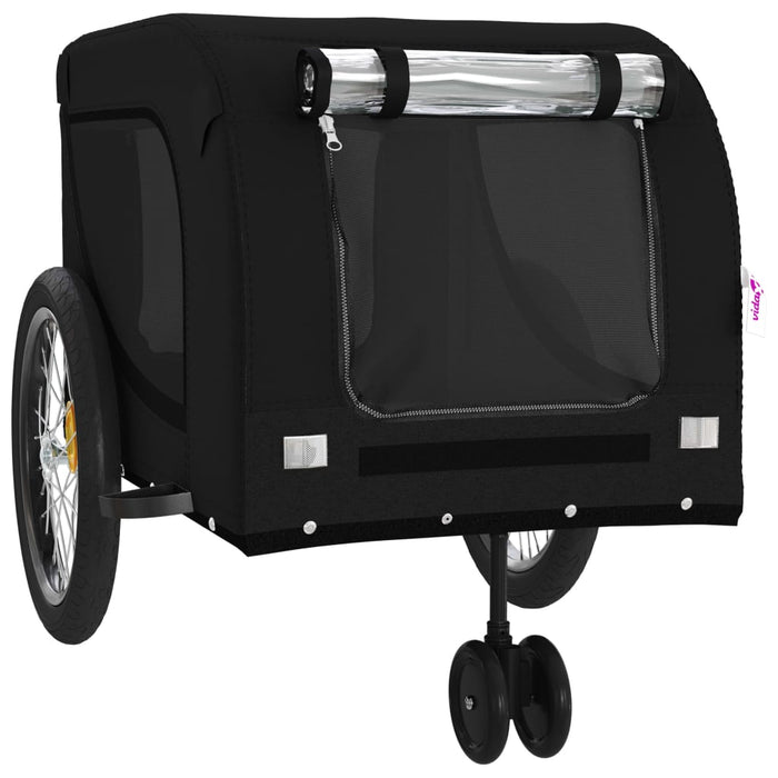 Remorcă bicicletă animale companie, negru, textil oxford/fier - WALTI WALTI