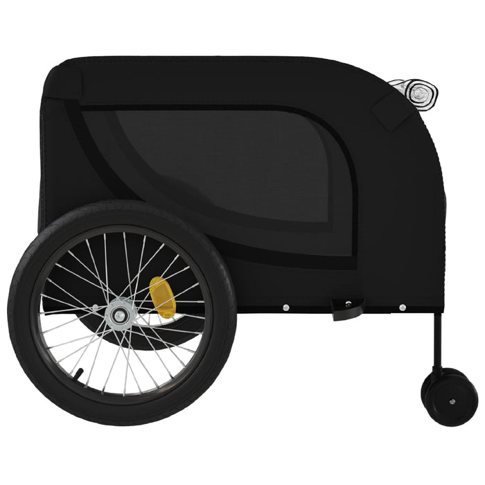 Remorcă bicicletă animale companie, negru, textil oxford/fier - WALTI WALTI