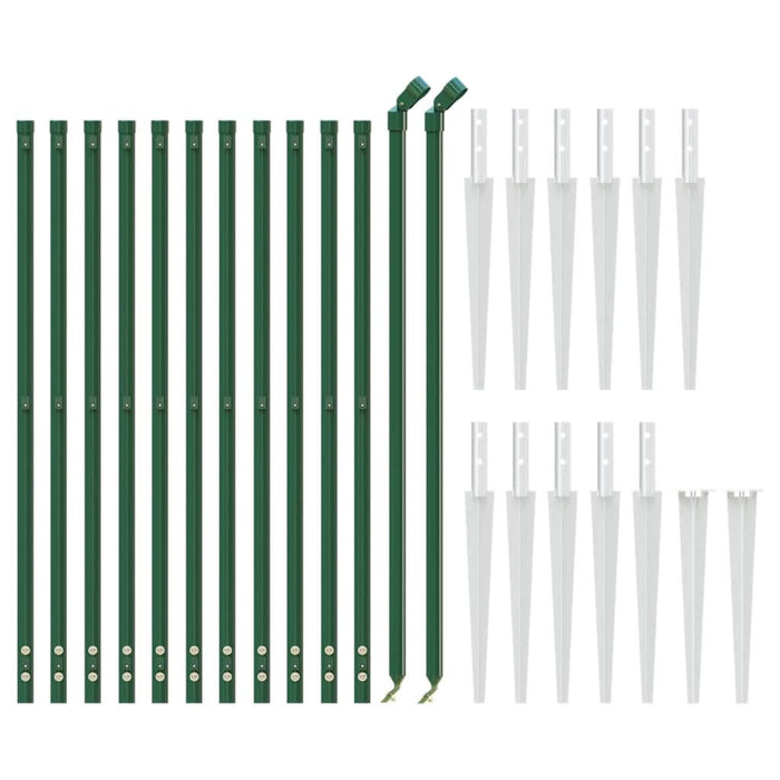 Gard plasă de sârmă cu țăruși de fixare, verde, 1,1x25 m - WALTI WALTI