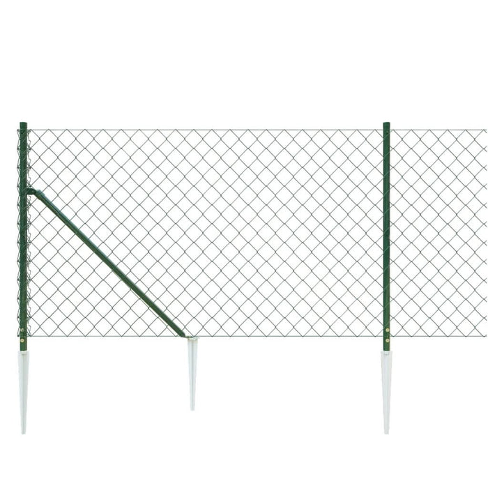Gard plasă de sârmă cu țăruși de fixare, verde, 1,1x25 m - WALTI WALTI