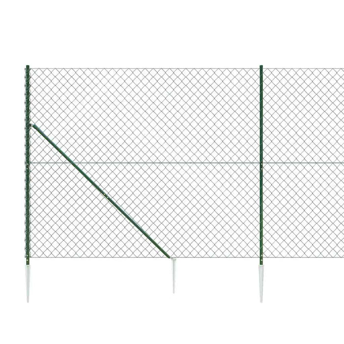 Gard plasă de sârmă cu țăruși de fixare, verde, 1,8x25 m - WALTI WALTI