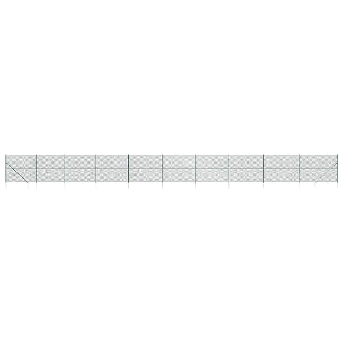 Gard plasă de sârmă cu țăruși de fixare, verde, 2x25 m - WALTI WALTI