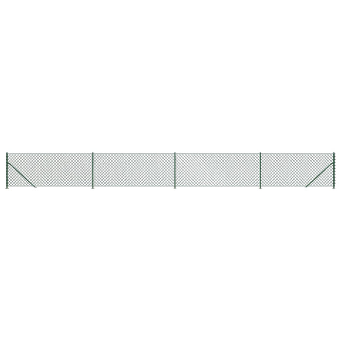 Gard plasă de sârmă cu bordură, verde, 1x10 m WALTI