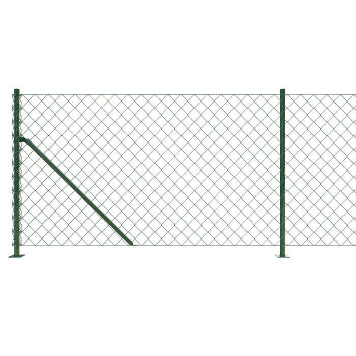 Gard plasă de sârmă cu bordură, verde, 1x10 m WALTI