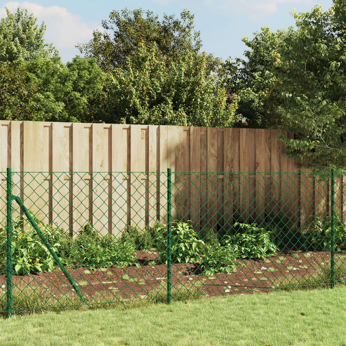 Gard plasă de sârmă cu bordură, verde, 1x25 m - WALTI WALTI