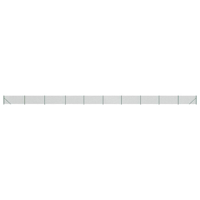Gard plasă de sârmă cu bordură, verde, 1,1x25 m - WALTI WALTI