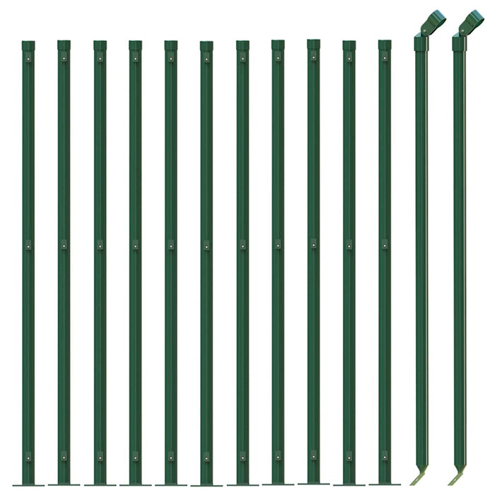 Gard plasă de sârmă cu bordură, verde, 1,1x25 m - WALTI WALTI