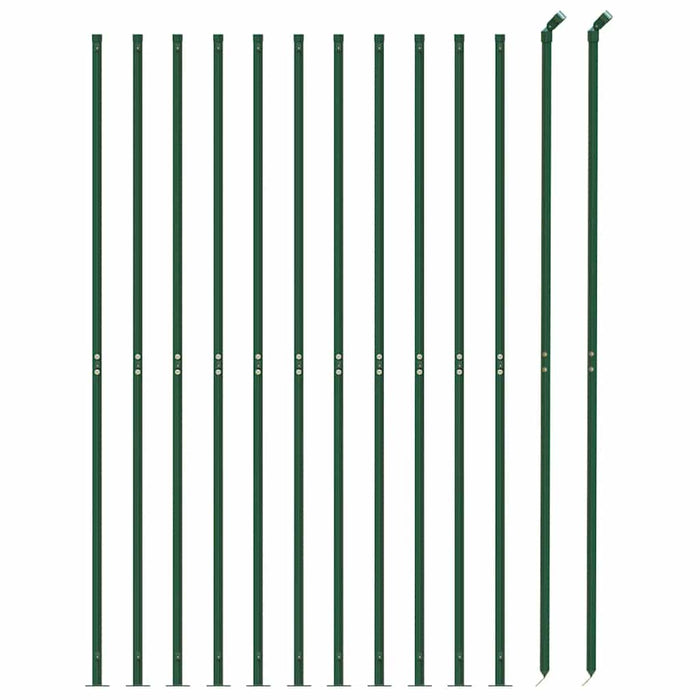 Gard plasă de sârmă cu bordură, verde, 2,2x25 m - WALTI WALTI
