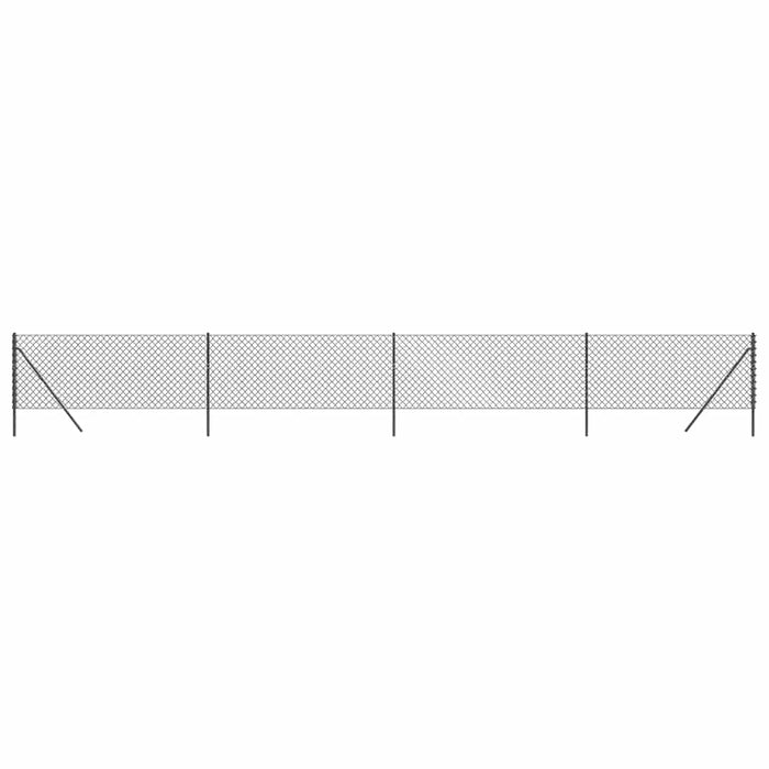 Gard plasă de sârmă, antracit, 1x10 m WALTI