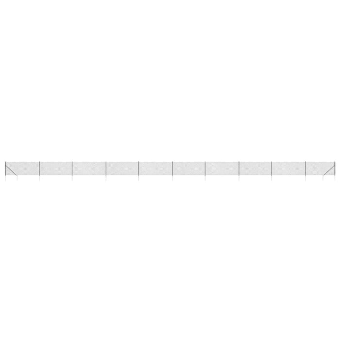 Gard plasă de sârmă cu țăruși de fixare, antracit, 0,8x25 m - WALTI WALTI