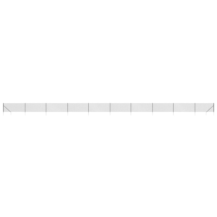 Gard plasă de sârmă cu țăruși de fixare, antracit, 1,1x25 m - WALTI WALTI