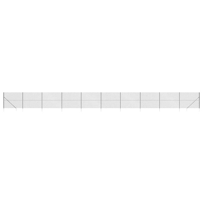 Gard plasă de sârmă cu țăruși de fixare, antracit, 2x25 m - WALTI WALTI