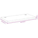 Blat de birou, 110x55x4 cm, bambus - WALTI WALTI