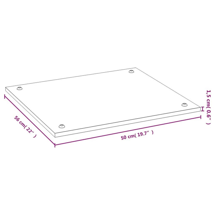 Protecție pentru aragaz, 50x56x1,5 cm, bambus - WALTI WALTI