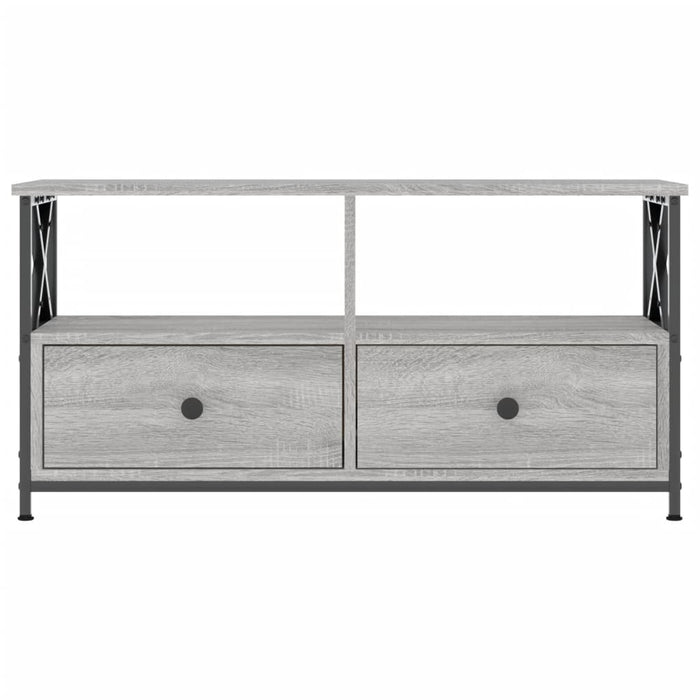 Comodă TV, sonoma gri, 90x33x45 cm, lemn prelucrat & fier - WALTI WALTI