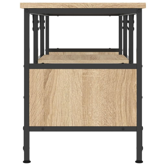 Comodă TV, stejar sonoma, 100x35x45 cm, lemn prelucrat & fier - WALTI WALTI