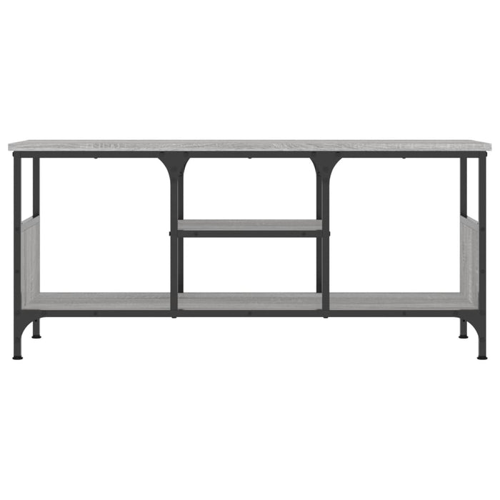 Comodă TV, sonoma gri, 100x35x45 cm, lemn prelucrat & fier - WALTI WALTI