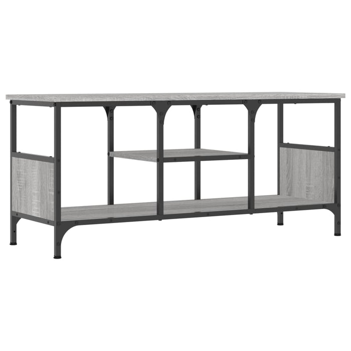 Comodă TV, sonoma gri, 100x35x45 cm, lemn prelucrat & fier - WALTI WALTI
