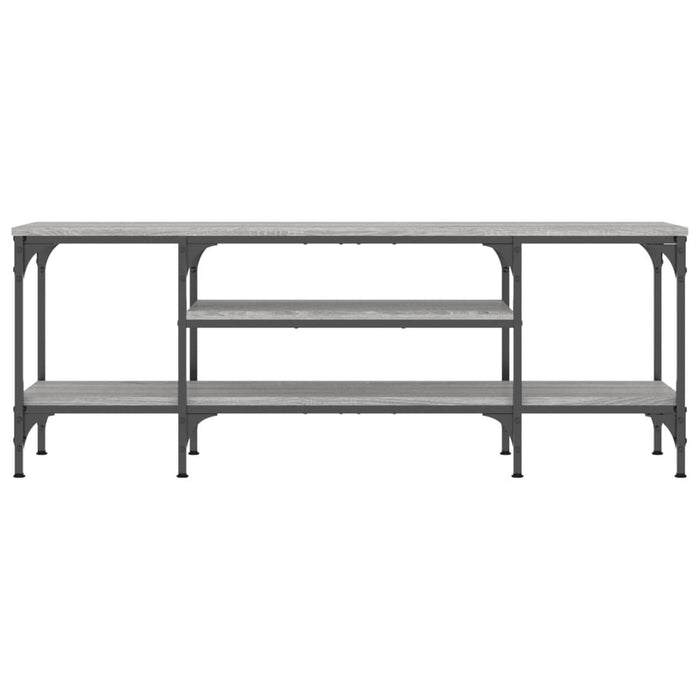 Comodă TV, sonoma gri, 121x35x45 cm, lemn prelucrat & fier - WALTI WALTI