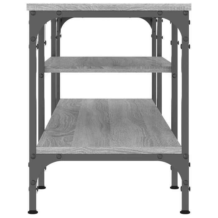 Comodă TV, sonoma gri, 121x35x45 cm, lemn prelucrat & fier - WALTI WALTI