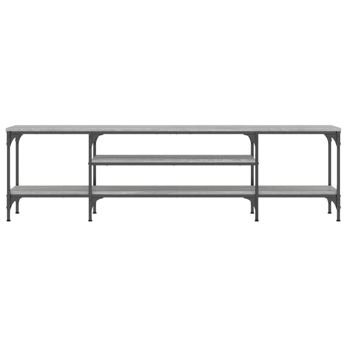 Comodă TV, sonoma gri, 161x35x45 cm, lemn prelucrat & fier - WALTI WALTI
