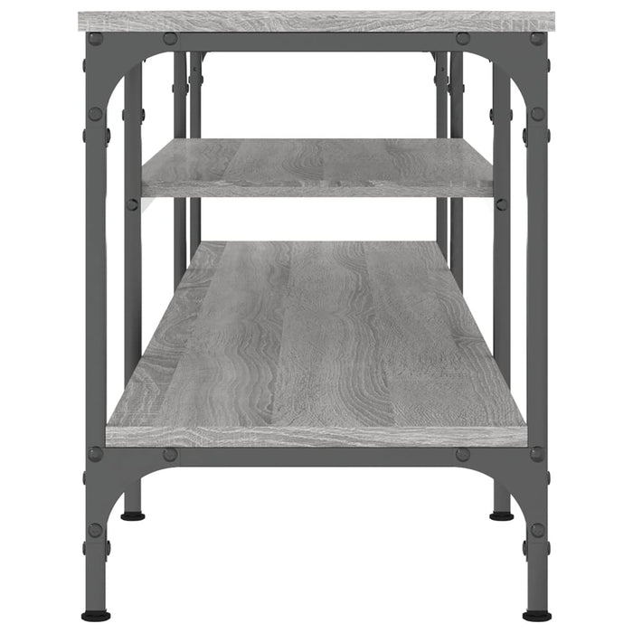 Comodă TV, sonoma gri, 161x35x45 cm, lemn prelucrat & fier - WALTI WALTI